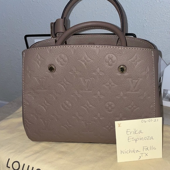 Authentic LV Montaigne BB- TAUPE - Picture 1 of 11